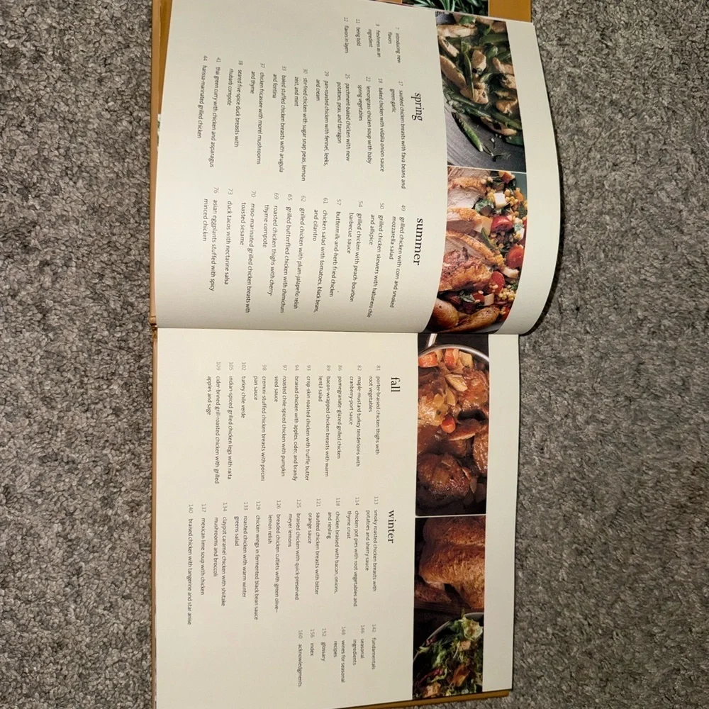 Williams Sonoma New Flavors for Chicken Cookbook - Brown and White